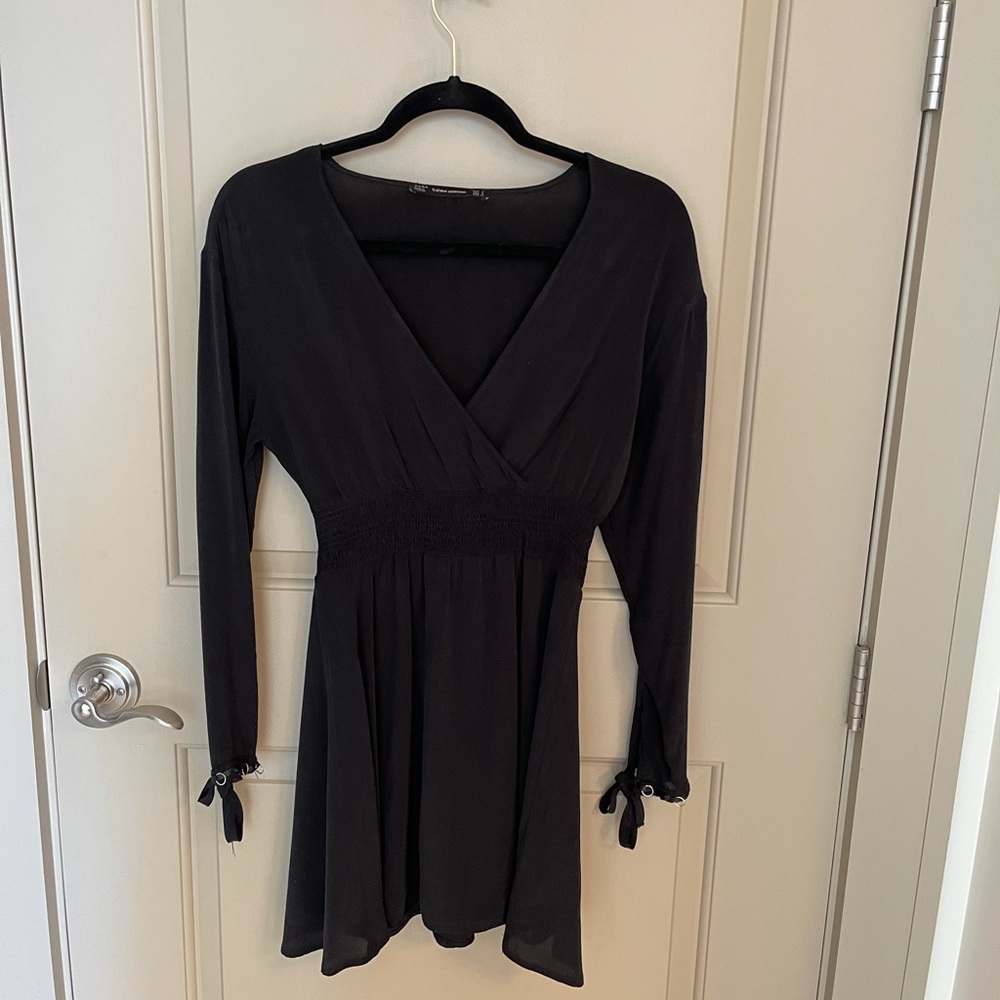 Zara Black Long Sleeve Dress
